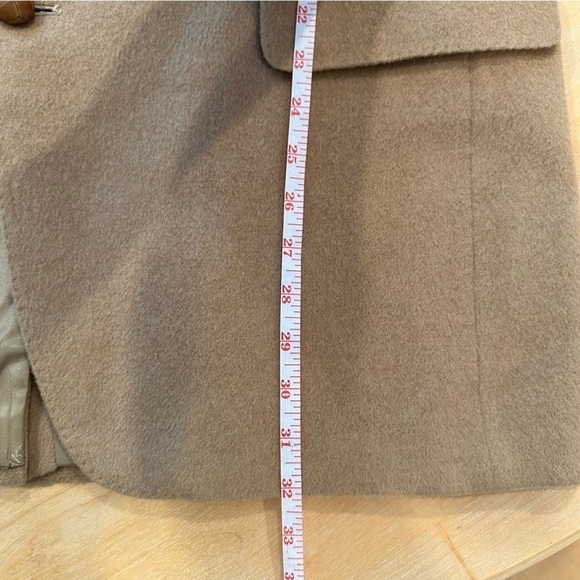 DAKS London New York Camel Sport Coat Jacket Blazer Leather Accent Buttons 46R - Picture 9 of 10